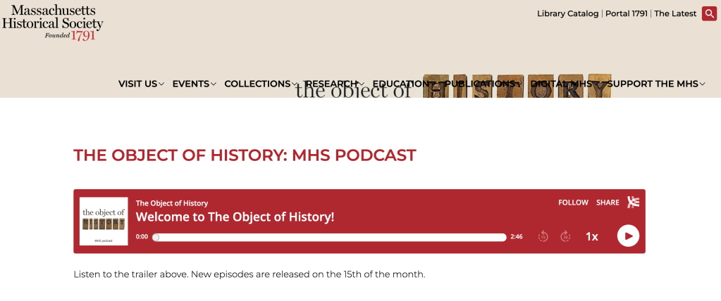 MA History on&nbsp;Display